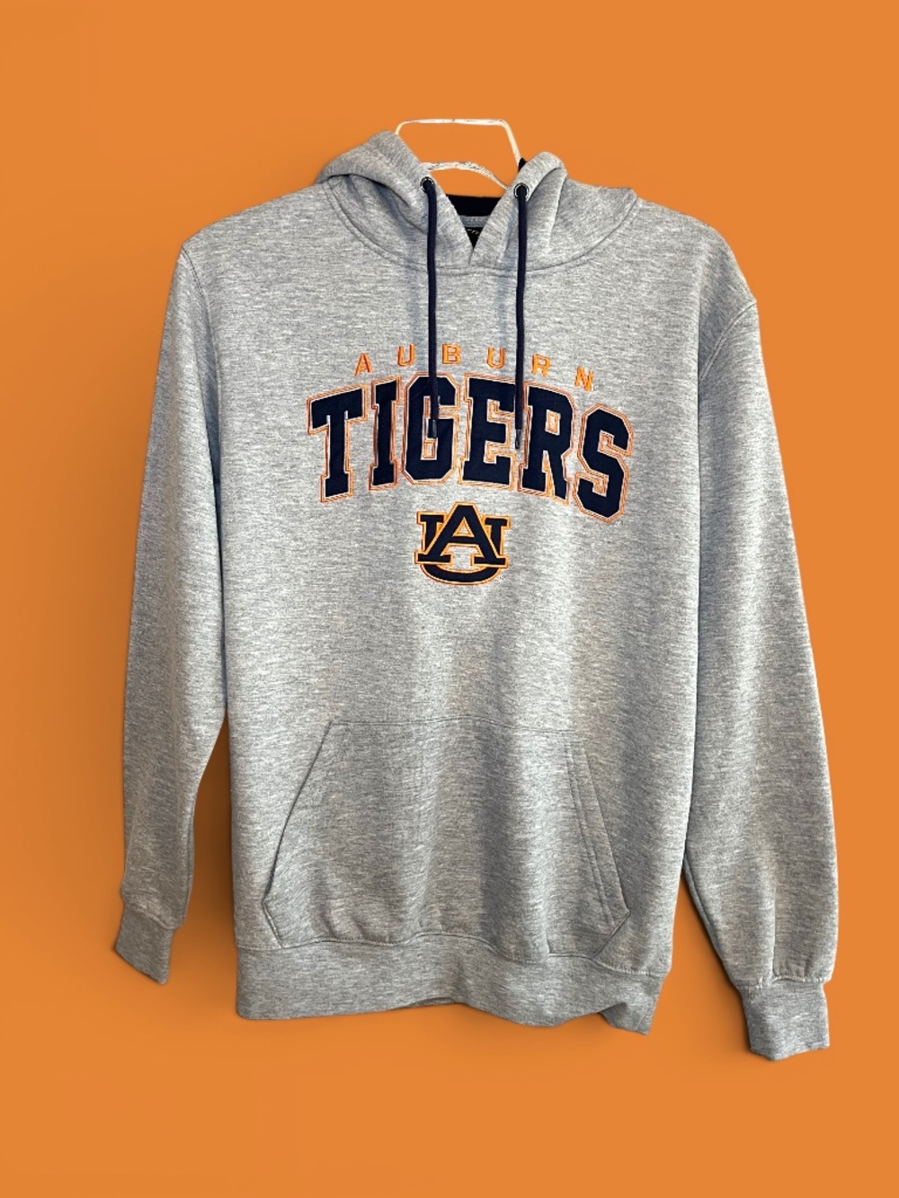 Auburn University Tigers Gray Heavyweight Hoodie Size Men's Medium